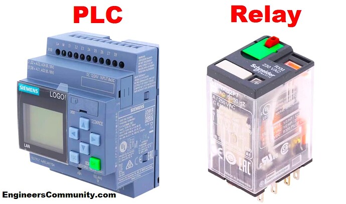 Difference between PLC and Relays