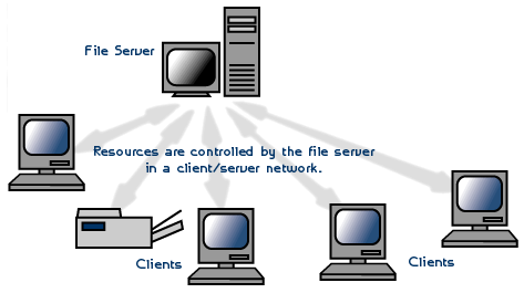 Client - server network